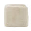 Siège pivotant beige confortable, recouvert de lin, chaise assise en lin de fabrication intérieure stable, rembourrage en mousse résilient, conception structurée pour l'élégance