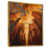 Toile avec cadre flottant or