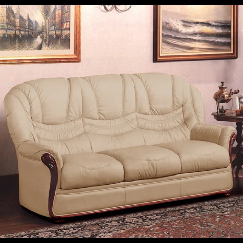 Kinsman Faux Leather Sofa, Toffee
