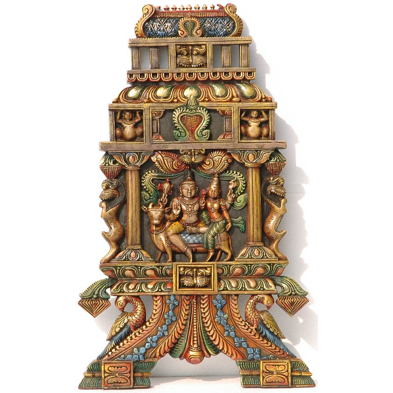 Shiva Parvati On Nandi (Tenture murale)