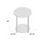 Table d'appoint ronde à 2 niveaux-62836032