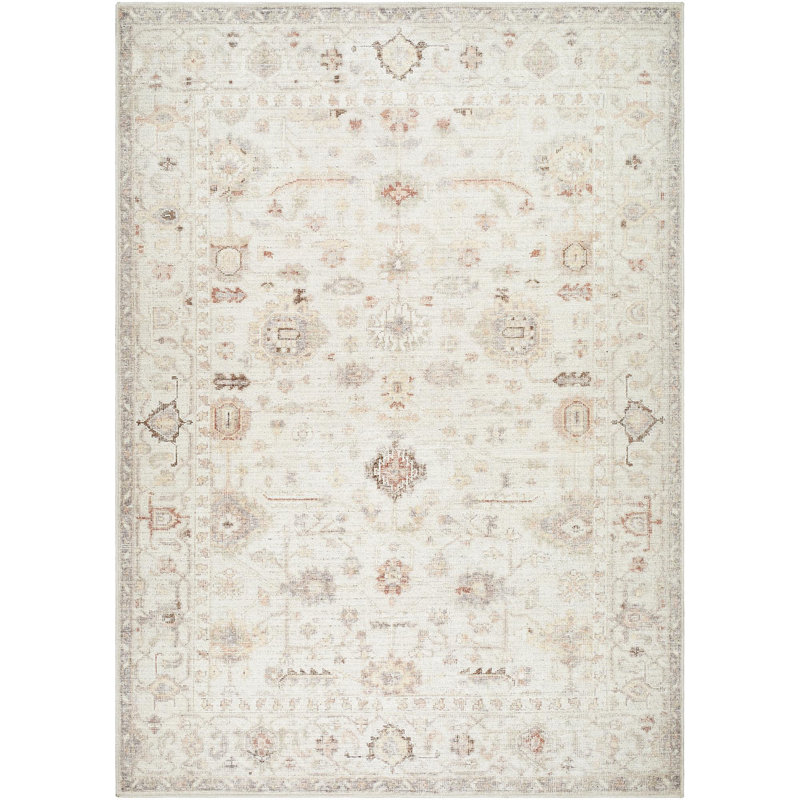 Tapis traditionnel ivoire Our PNW Home x Surya Spokane, Rectangle 7 pi 9 po x 10 pi