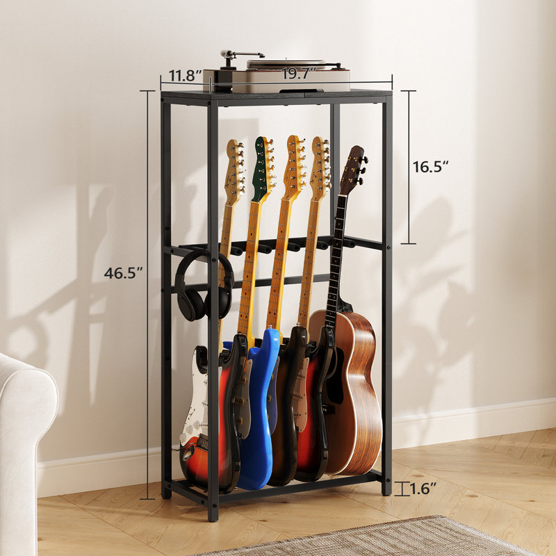 Support de guitare pour support acoustique, Noir