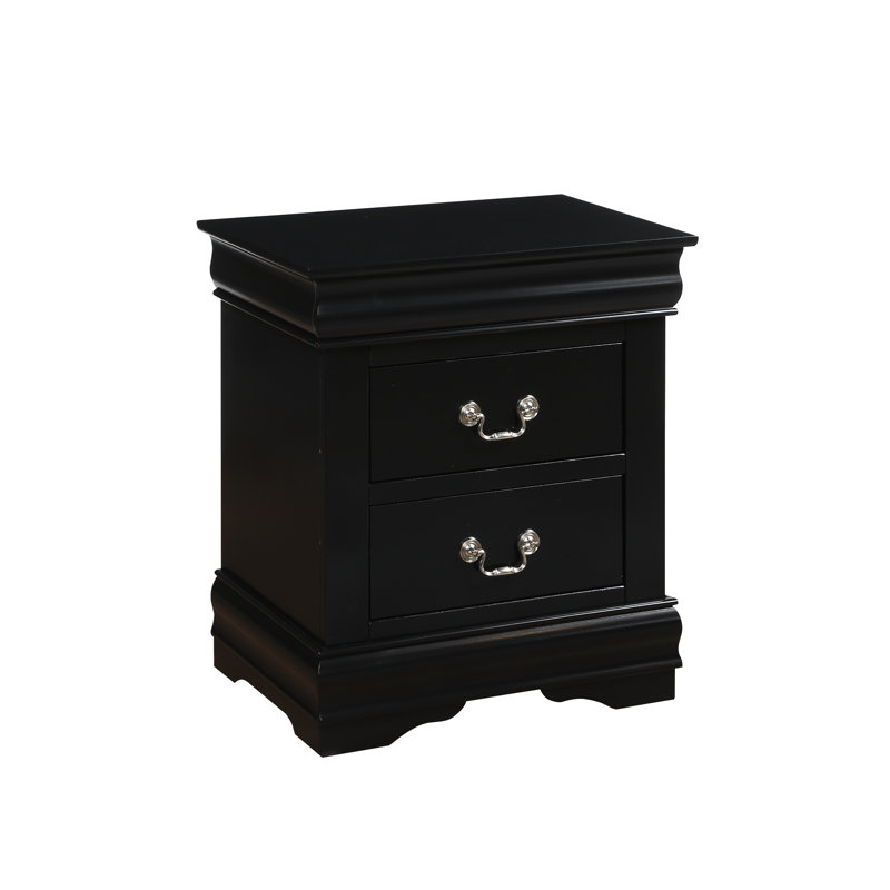 Table de chevet Louis Philippe, Noir