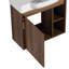 Meuble-lavabo mural 24 po avec lavabo en céramique blanche