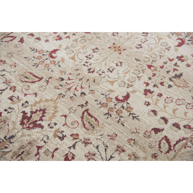 Tapis ivoire en laine Thora, 3 pi x 5 pi