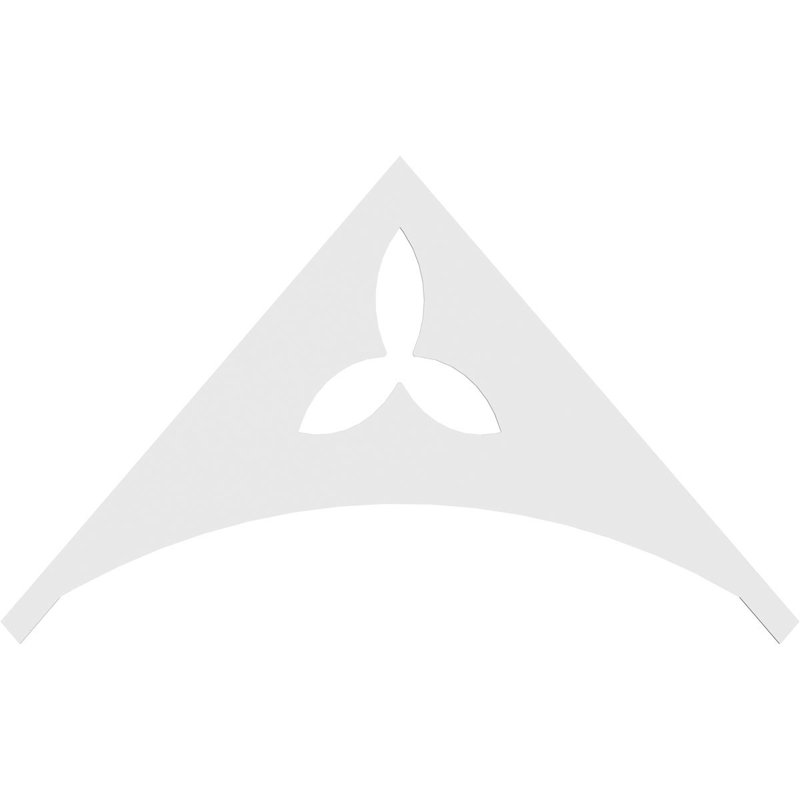Naple Signature Urethane Gable Pediment, Primed Tan, 42"H x 72"W, 14/12