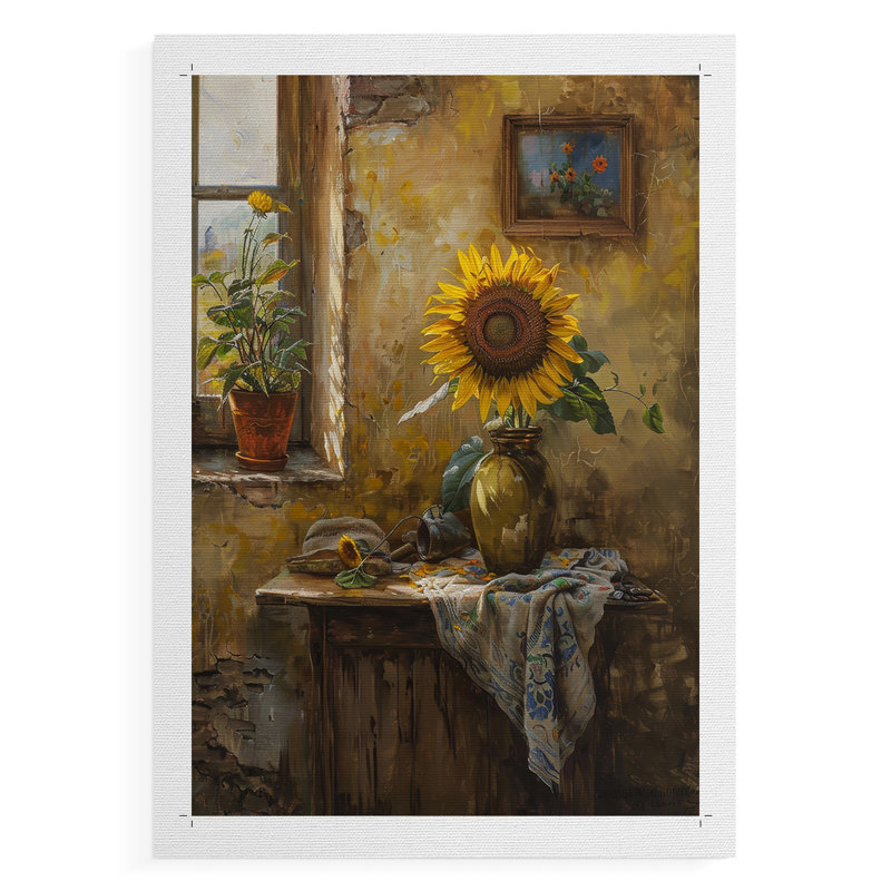 Série FLORAL DVI - Impression sur toile seulement - NON-CADRE, H 18 po x l 12 po