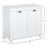 HOMCOM Tilt-Out Laundry Sorter Bathroom Cabinet, White-665154939