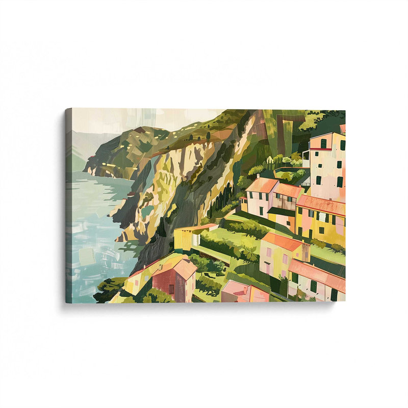 Charme Amalfi Hillside I, H 12 po x l 18 po, Toile tendue, Ne s’applique pas