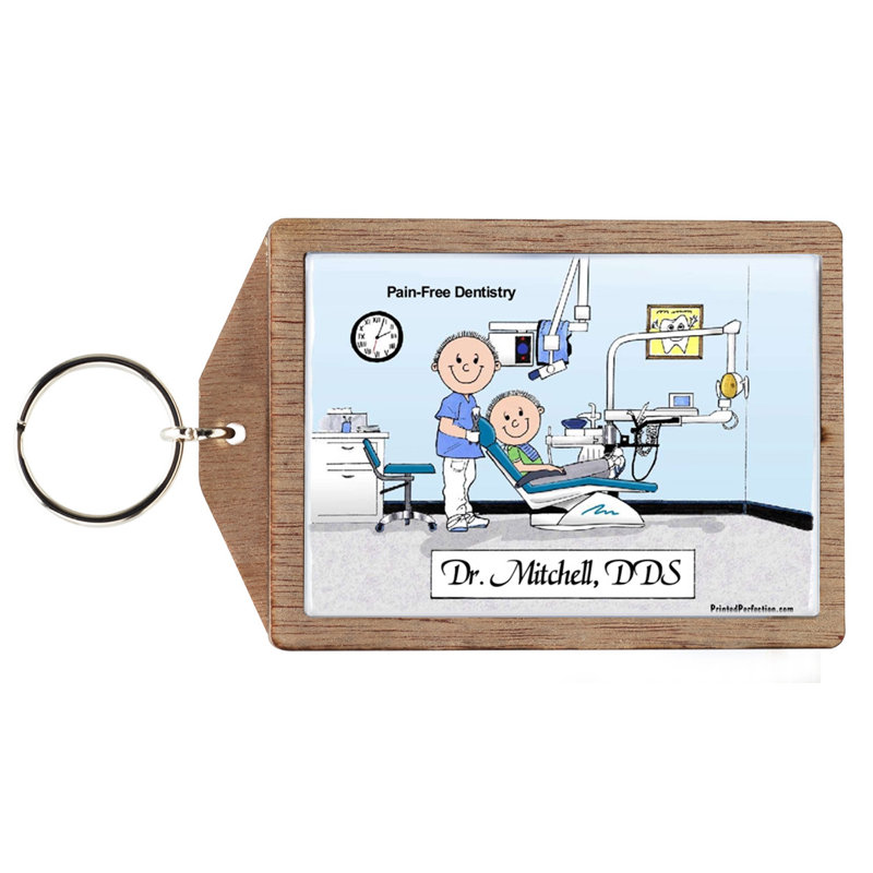 Dentiste personnalisé - Porte-clés mâle