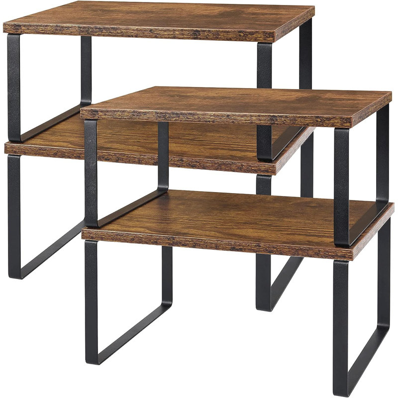 Gaesser Cabinet Shelving Rack, Brown