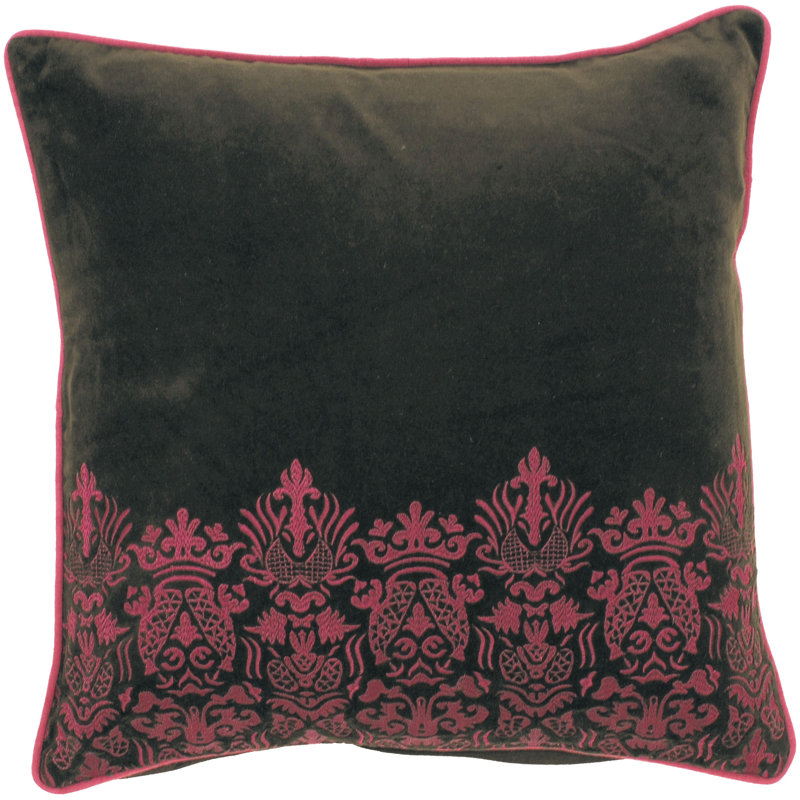 Coussin en coton damassé 18 po, Duvet