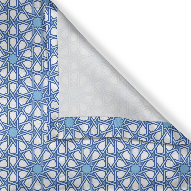 Polyester Semi Sheer Curtain/Drape Pair