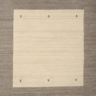 Tapis brun/beige contemporain