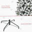 Arbre de Noël artificiel enneigé 7,5 pi avec branches réalistes-1838800703