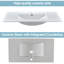 Plateau de meuble-lavabo simple 36 po en céramique avec lavabo