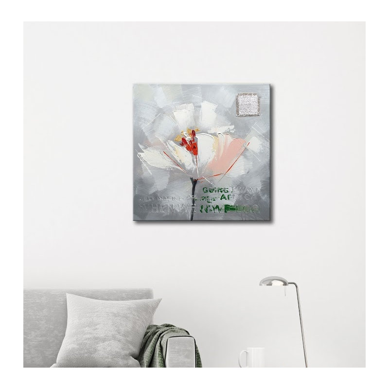 «Flower in Memory II», reproduction de peinture à l'huile sur toile tendue