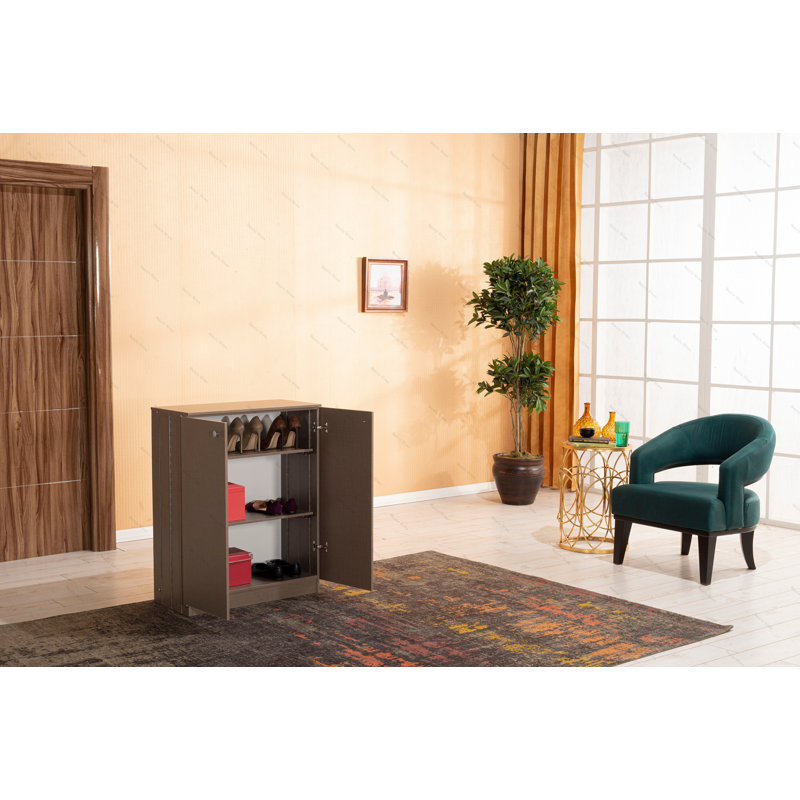 Origamy 3 Tier Shoe Storage, Brown/Beige