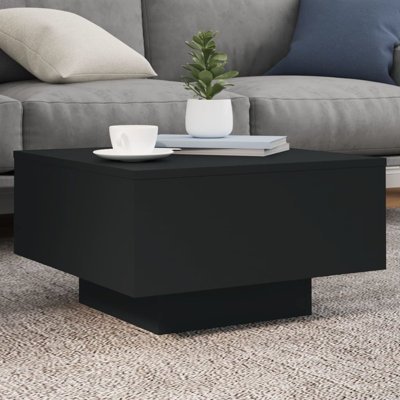 Wrought Studio™ Coffee Table With LED Lights Smoked Oak 21.7"X21.7"X12.2"