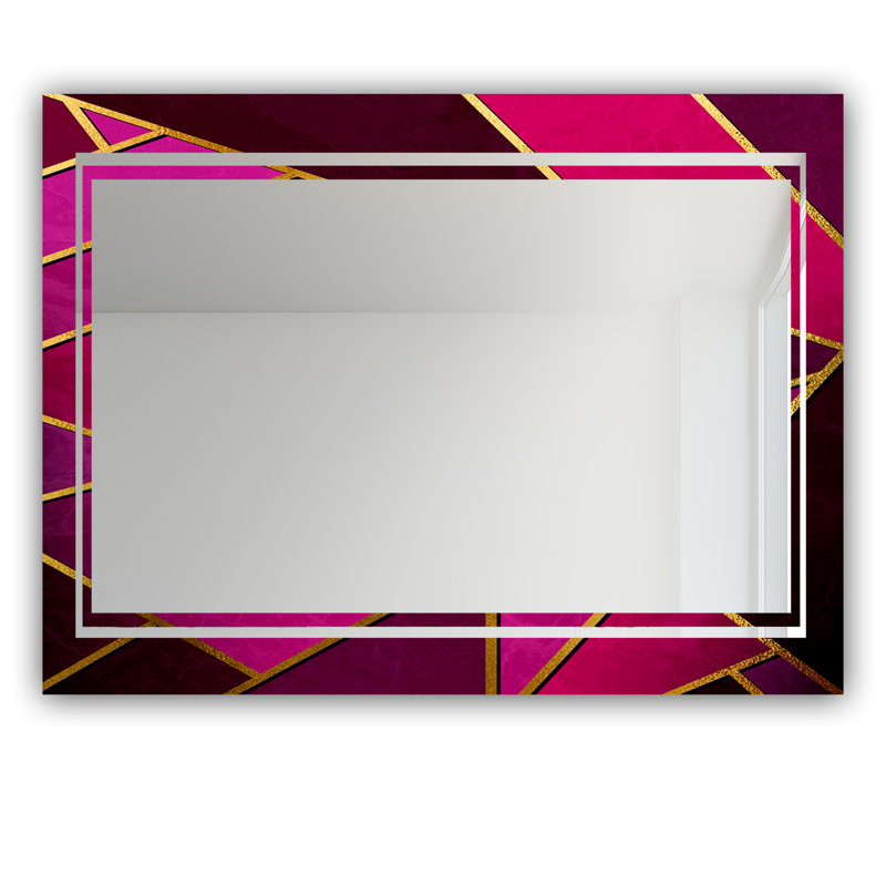Miroir de salle de bain Glam, H 32 po x l 24 po, Capitale nid d'abeille