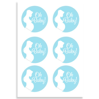 Paper New Baby Stickers