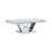 50.6" W Glam Coffee Table, Chrome