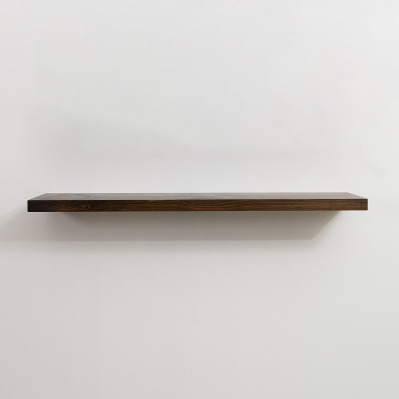 Haby Rustic Floating Shelves, Jacobean, 1.75" H x 36" W x 12" D