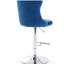 Tabourets de bar pivotants en velours à hauteur de siège réglable, tabourets de bar rembourrés modernes à base chromée avec dossier capitonné confortable, ensemble de 2-1163899261-1163899234