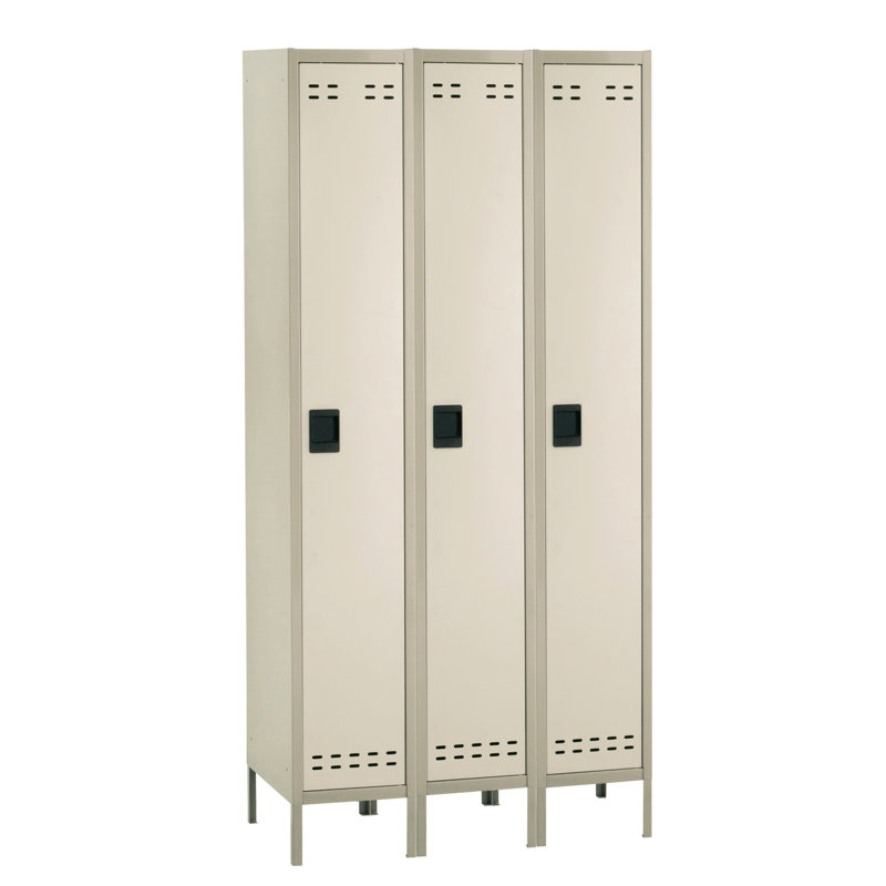 1 Tier 3 Wide Locker, Tan