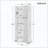 Two-Door Storage Cabinet Adjustable Shelf Bathroom Office-1027597860-1027597862