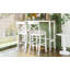 Ensemble de coin-repas à hauteur de bar rectangulaire en bois de 48 po Farmhouse avec 2 chaises pour petits espaces-2086702914