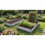 Lit de jardin extérieur surélevé en métal, boîte à fleurs rectangulaire pour plantes, fleurs et légumes, ensemble de 2