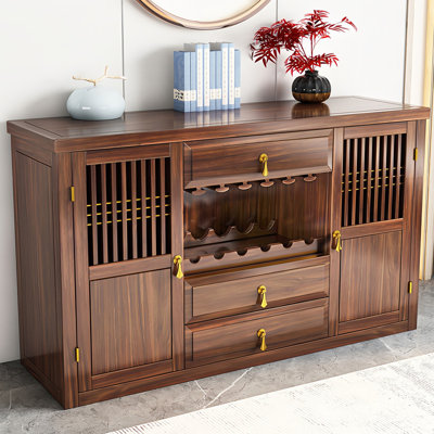 New Chinese-style solid wood sideboard cabinet