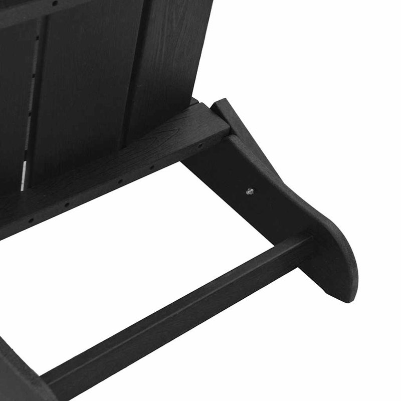 Outdoor Adirondack Chair, Black