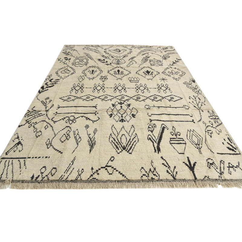 Tapis ivoire 8 x 11 Pinson