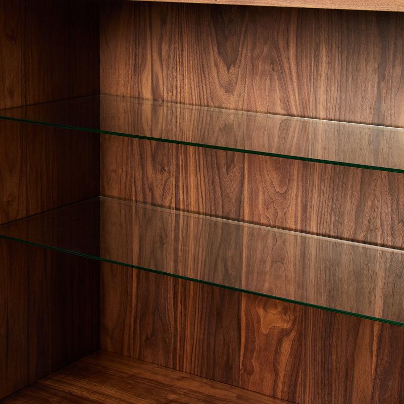 Hayward Cabinet-natural Walnut, Natural Walnut