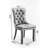 Modern Dining Chair With Beige Velvet Cover And Stainless Steel Legs, 2 High Upholstered Legs Back, 2, Color-857982677-857982686