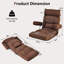 Orren Ellis Adjustable Lazy Sofa With Stepless Adjustable Back & 6-Position Head/Lumbar/Seat Blue-1259408205