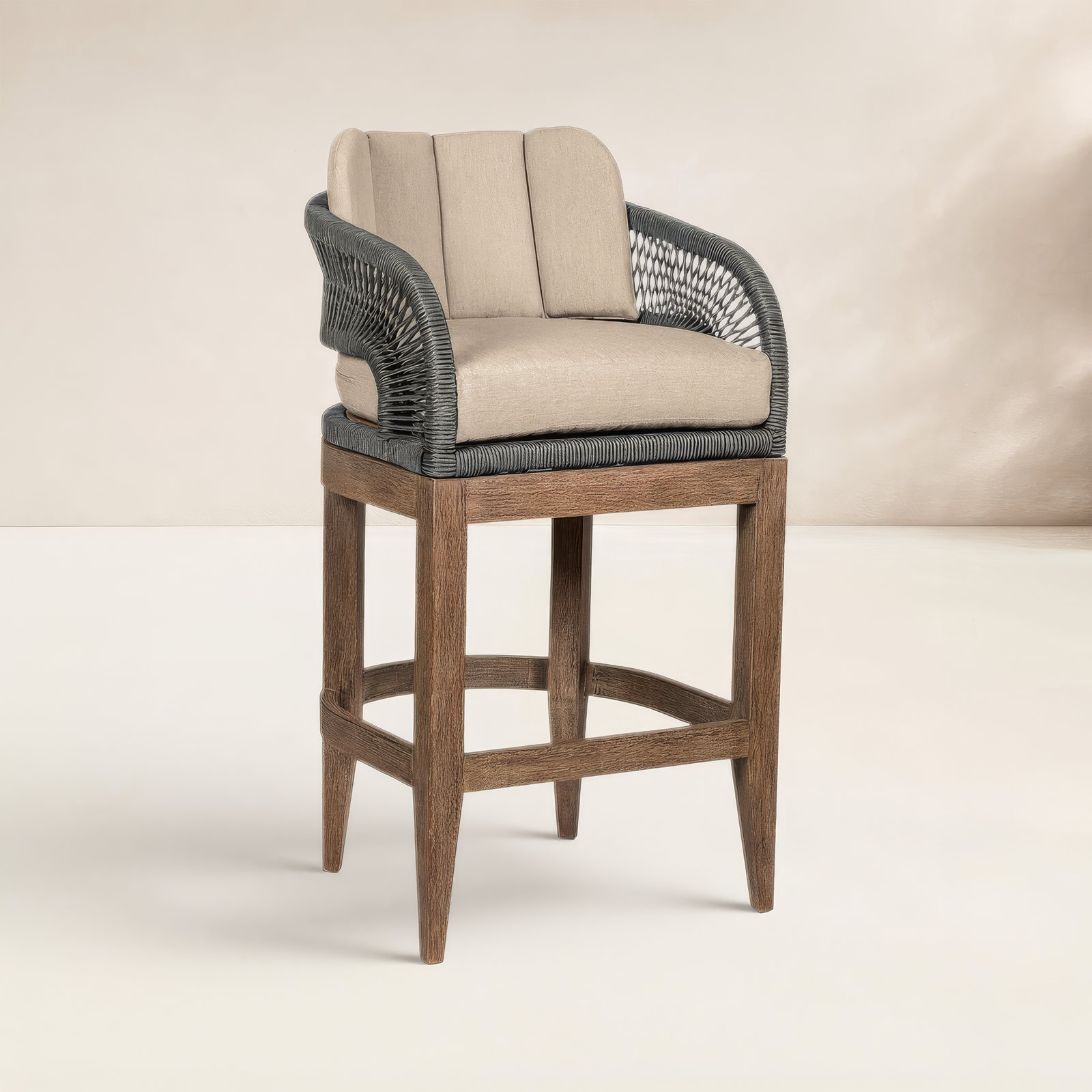 Eucalyptus Patio Bar Stool, 30" H