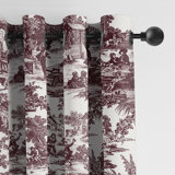 Au Village Toile Grommet Drapery Panels - Pair