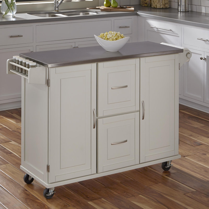 Aftonshire Kitchen Cart, Off-White