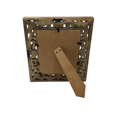 Brown Wood Embossed Picture Frame
