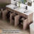 Jadaya 60 Inch Modern Farmhouse Double Sink Bathroom Vanity With Sink Top, Assembly Required-1334942522-1334942521