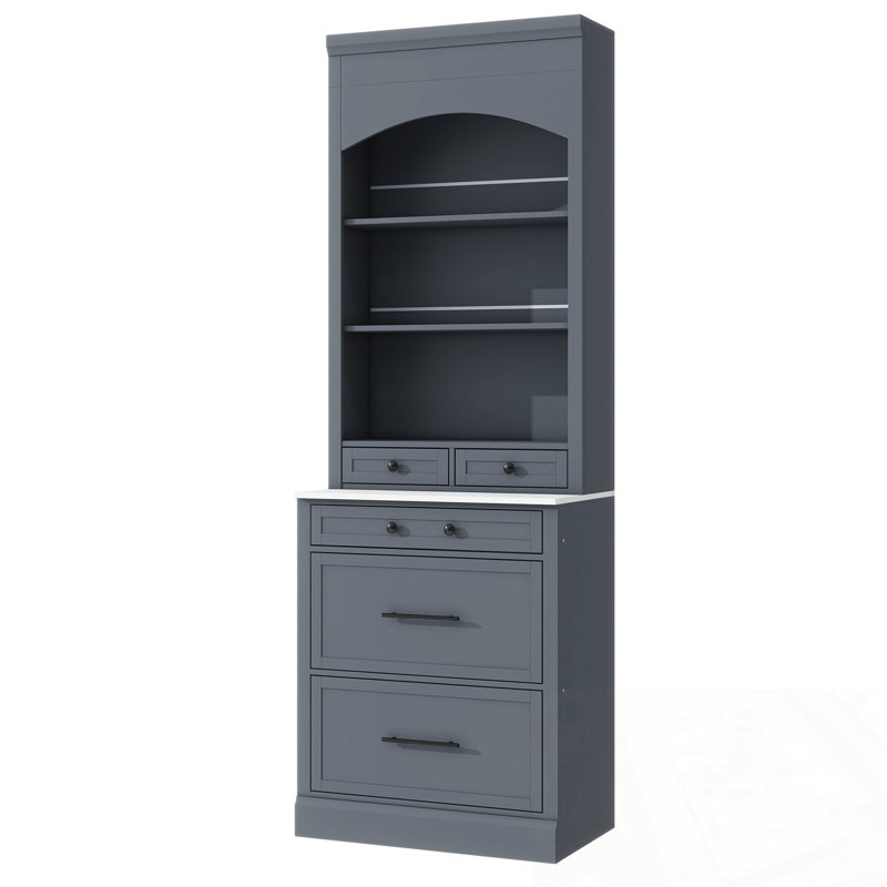 Garde-manger avec 5 tiroirs de rangement et tablette réglable, Gris