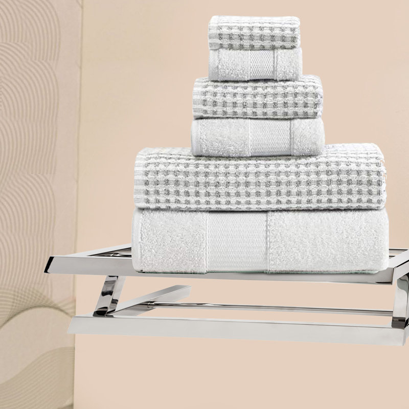 Sallyann Cotton Blend Jacquard Mulit-Size Set, White