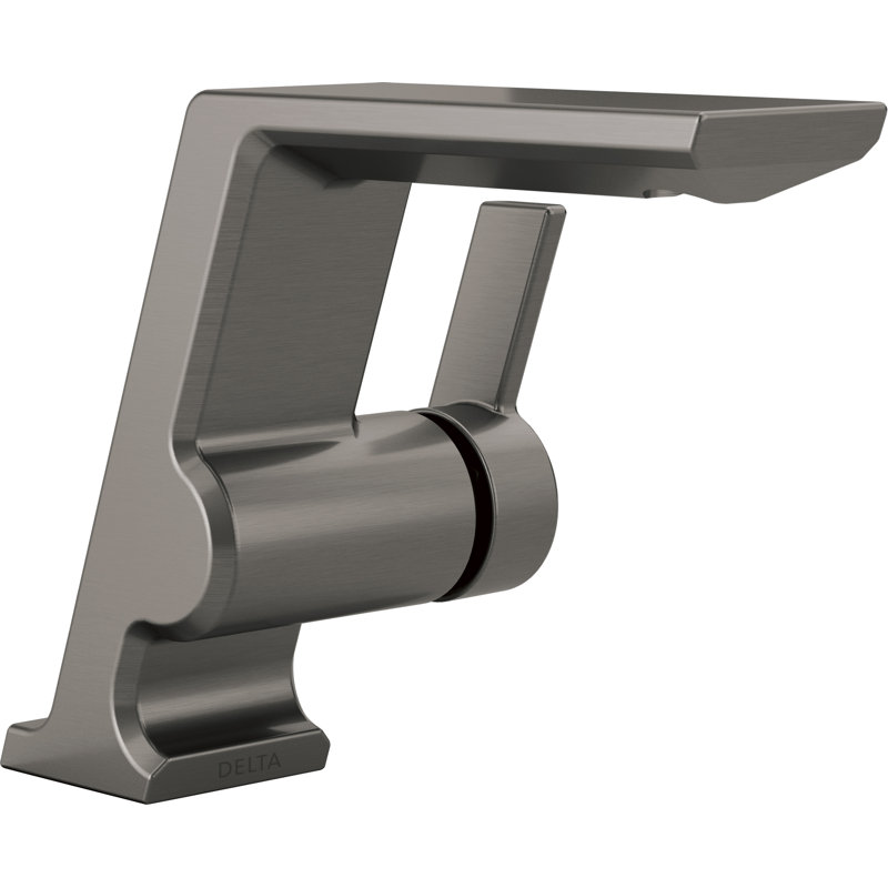 Pivotal Single Hole Bathroom Faucet with Drain Assembly and DIAMOND™ Seal Technology, Black Stainless