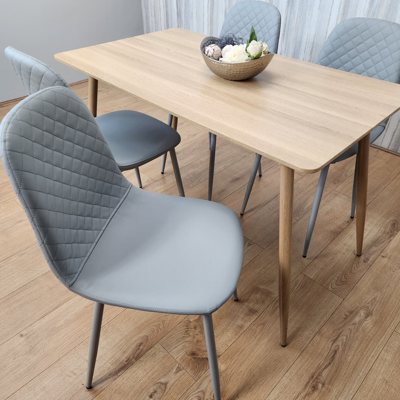 Ankenbaer 4 - Person Dining Set, Grey