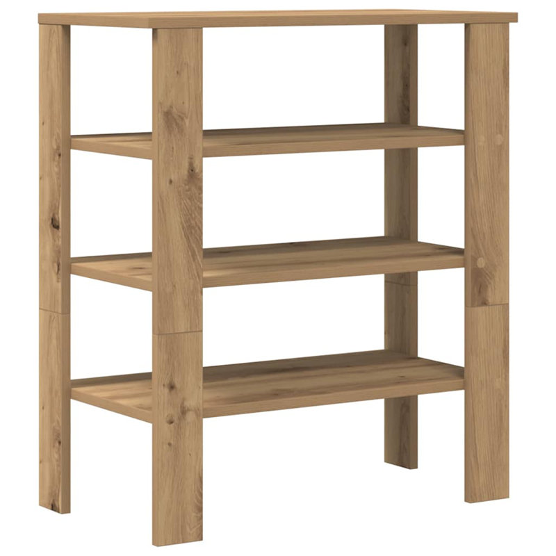 6 Pair Shoe Rack, Artisan Oak