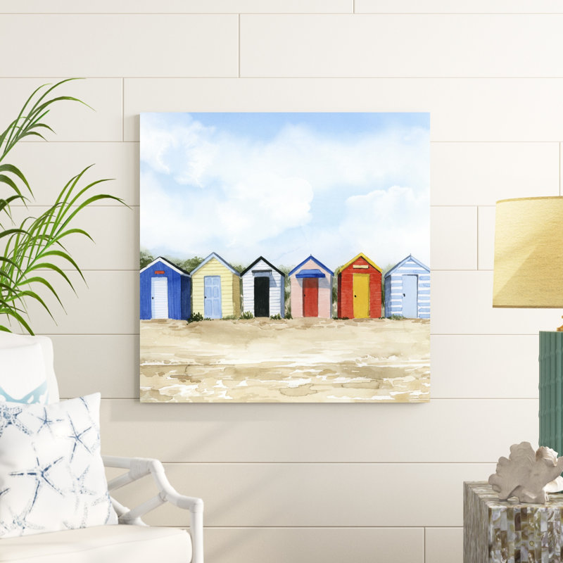 Beach Huts I, H 36 po x l 36 po